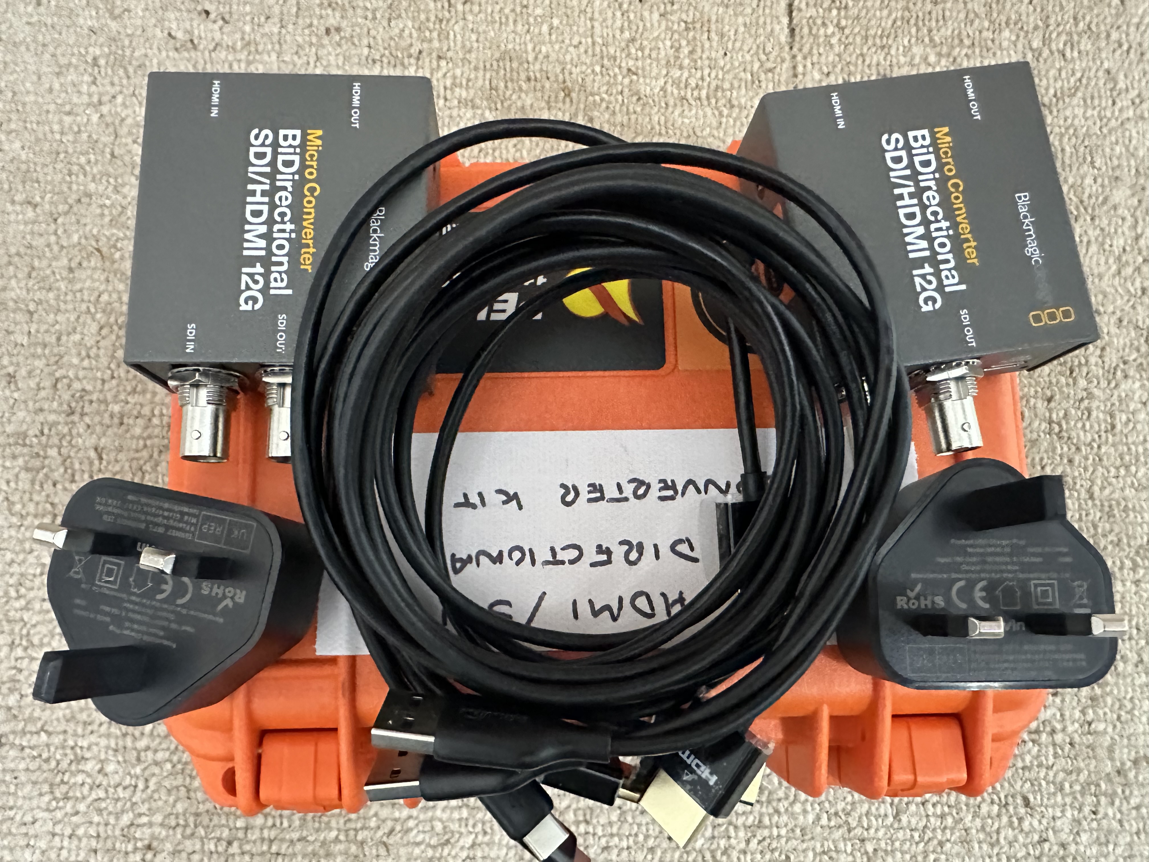 Blackmagic 12g bi-directional hdmi/sdi converter pair