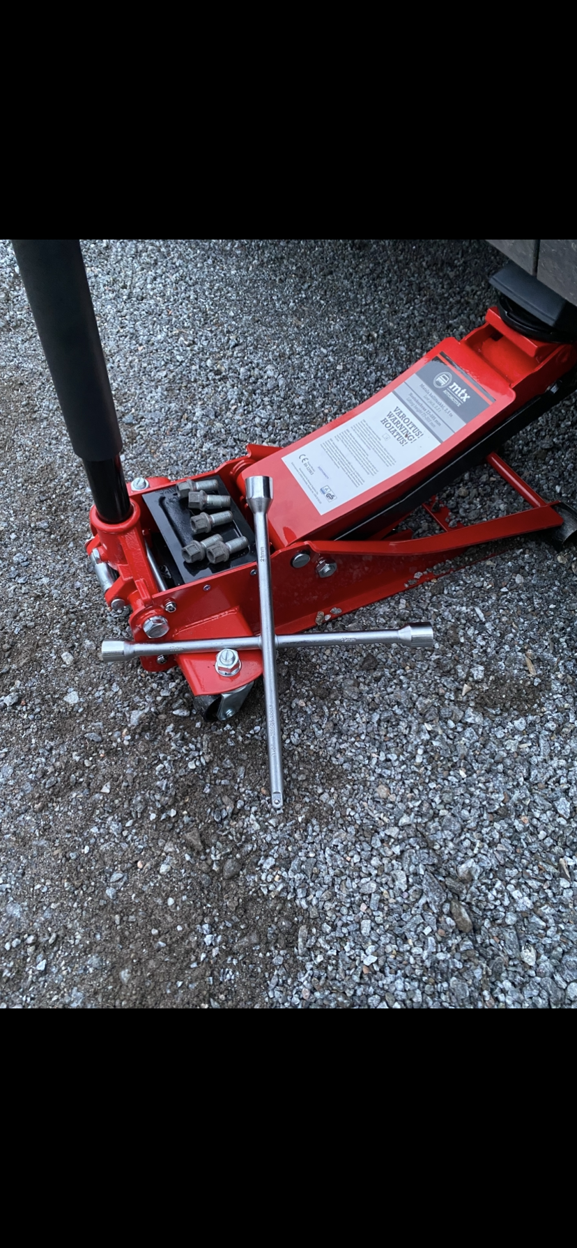 Tunkki / rengasrauta / kumitalla