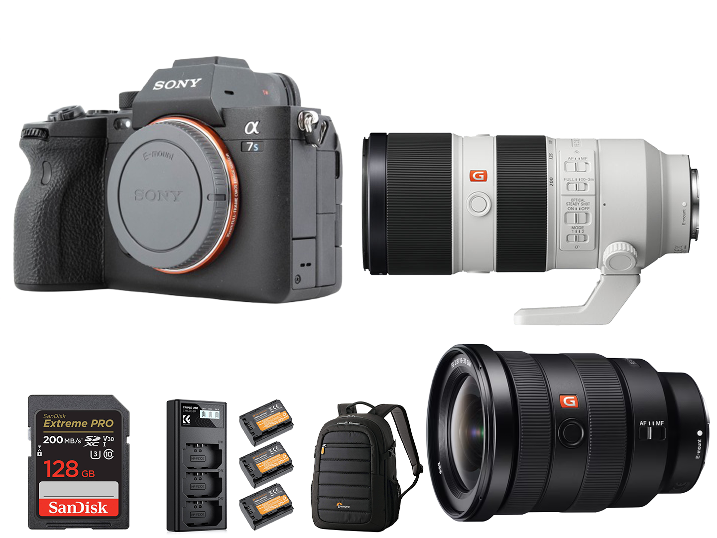 Sony a7s iii + 16–35mm & 70–200mm f/2.8 gm dual lens kit