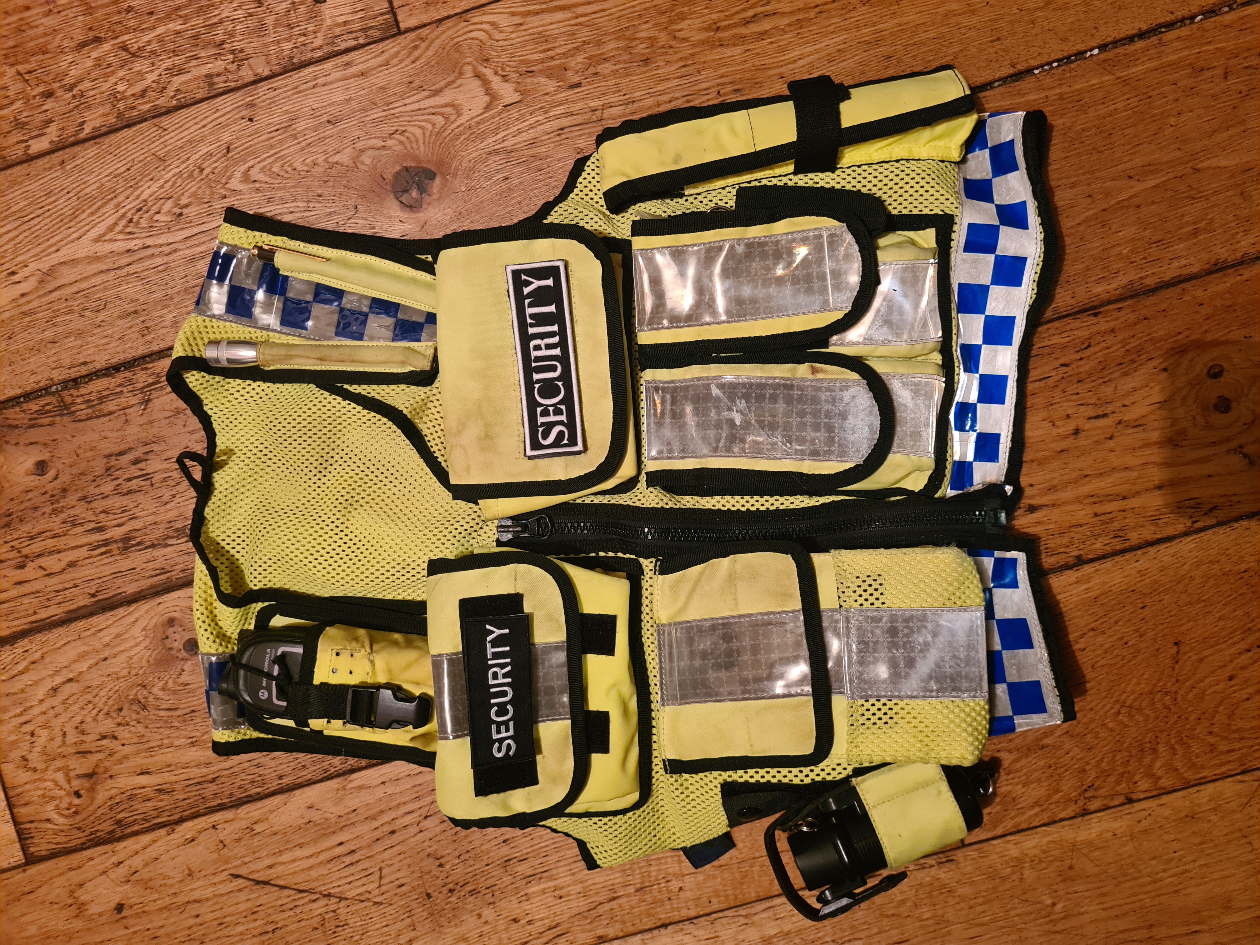 Hi-viz security tactical vest