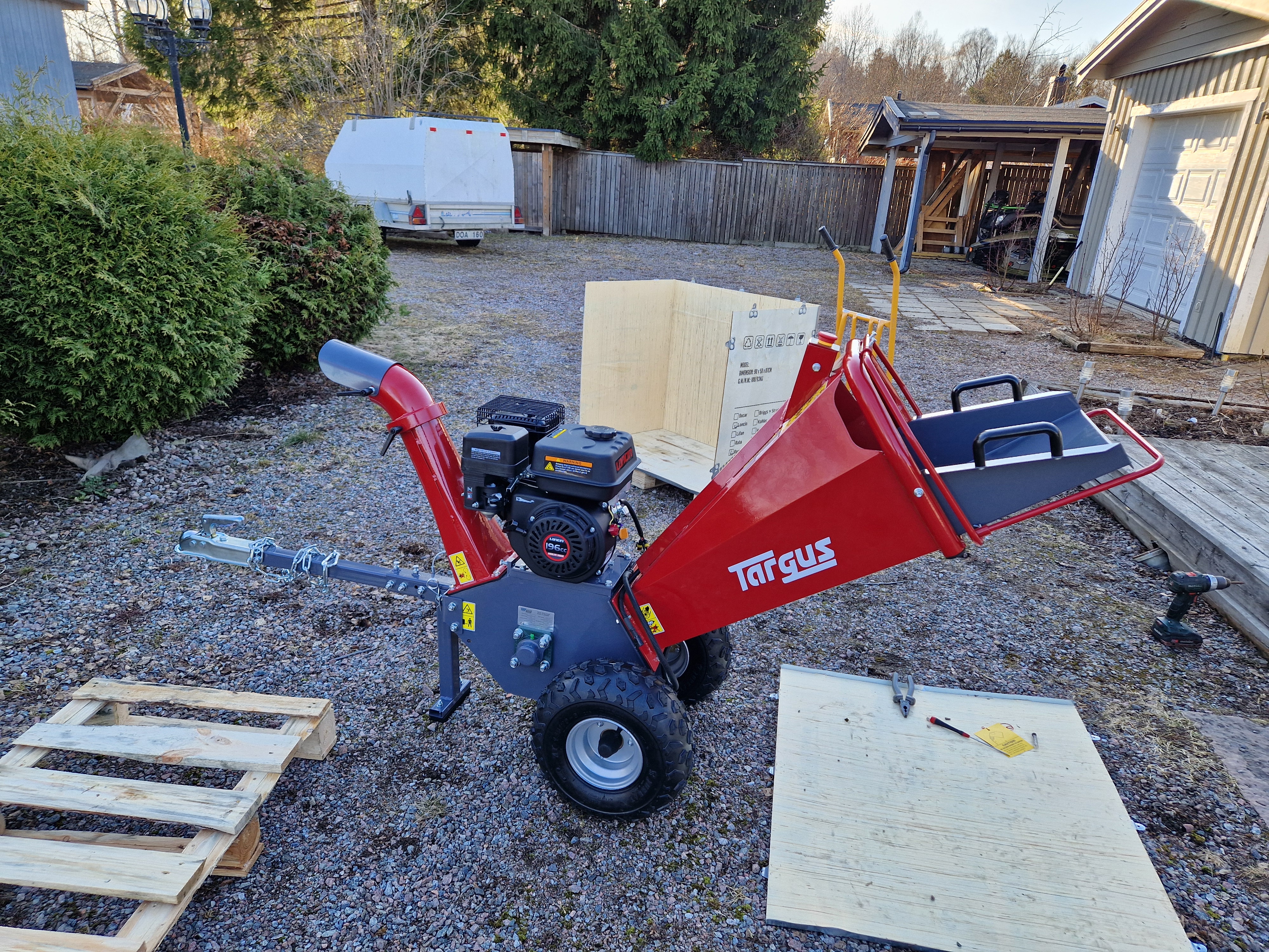 Rejäl flismaskin med bra kapacitet