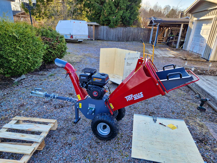 Rejäl flismaskin med bra kapacitet