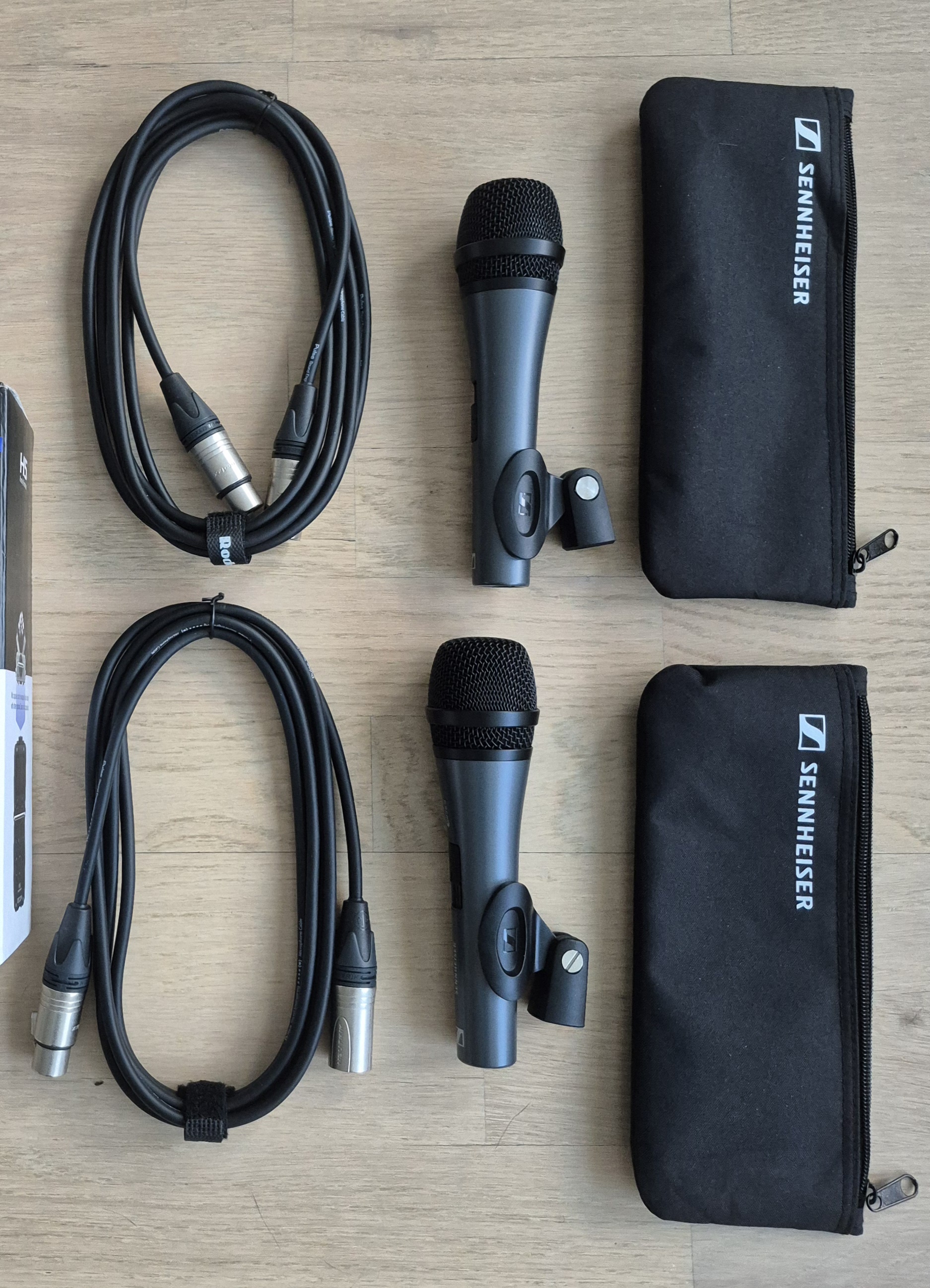 Sennheiser e 835 med xlr kabler