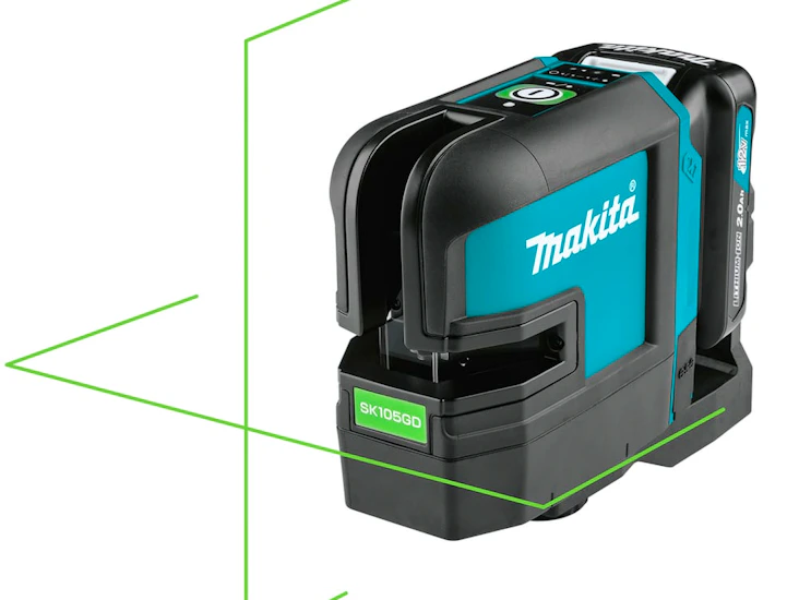 Makita sk105gdz krysslaser - grön -
