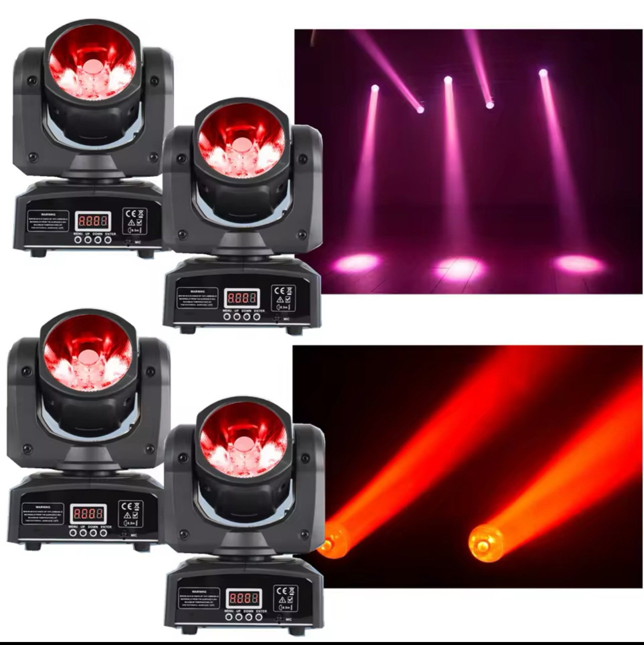 X4 pack 60w dj moving head beam led dmx512 small moving heads ktv beam