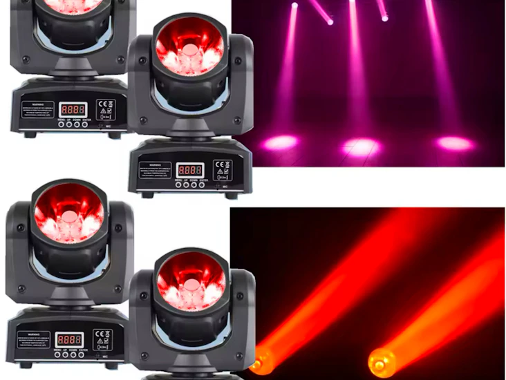 X4 pack 60w dj moving head beam led dmx512 small moving heads ktv beam