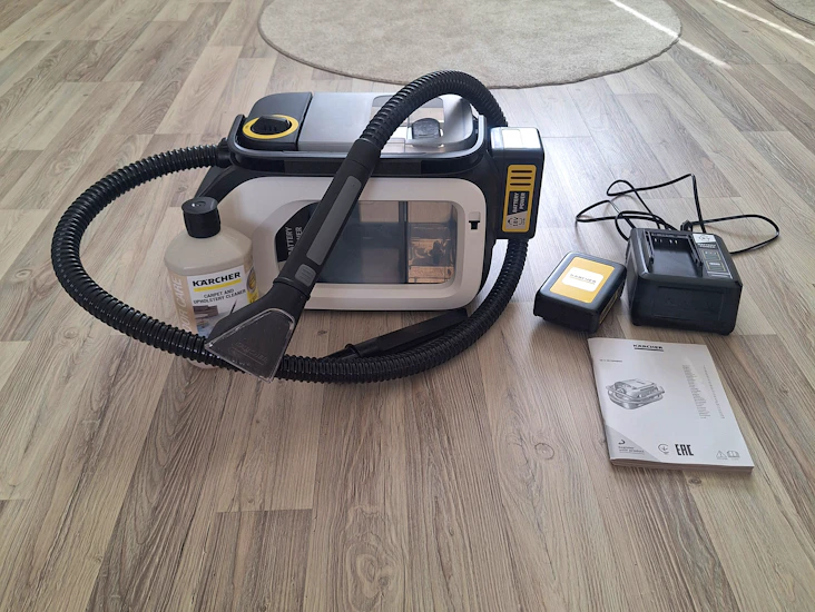 Akkukäyttöinen kärcher-tekstiilipesuri, jyrinkylä