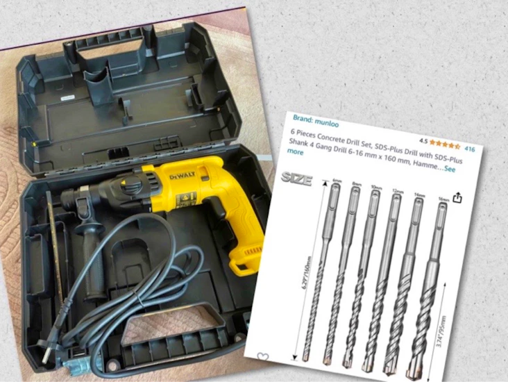 Dewalt borrhammare, borr, slaggborr och slag