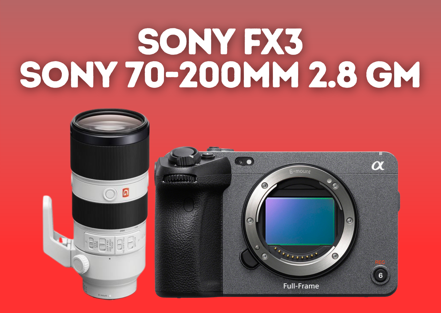 Sony fx3 + 70-200mm 2.8 gm lens 70-200 mm - 320gb