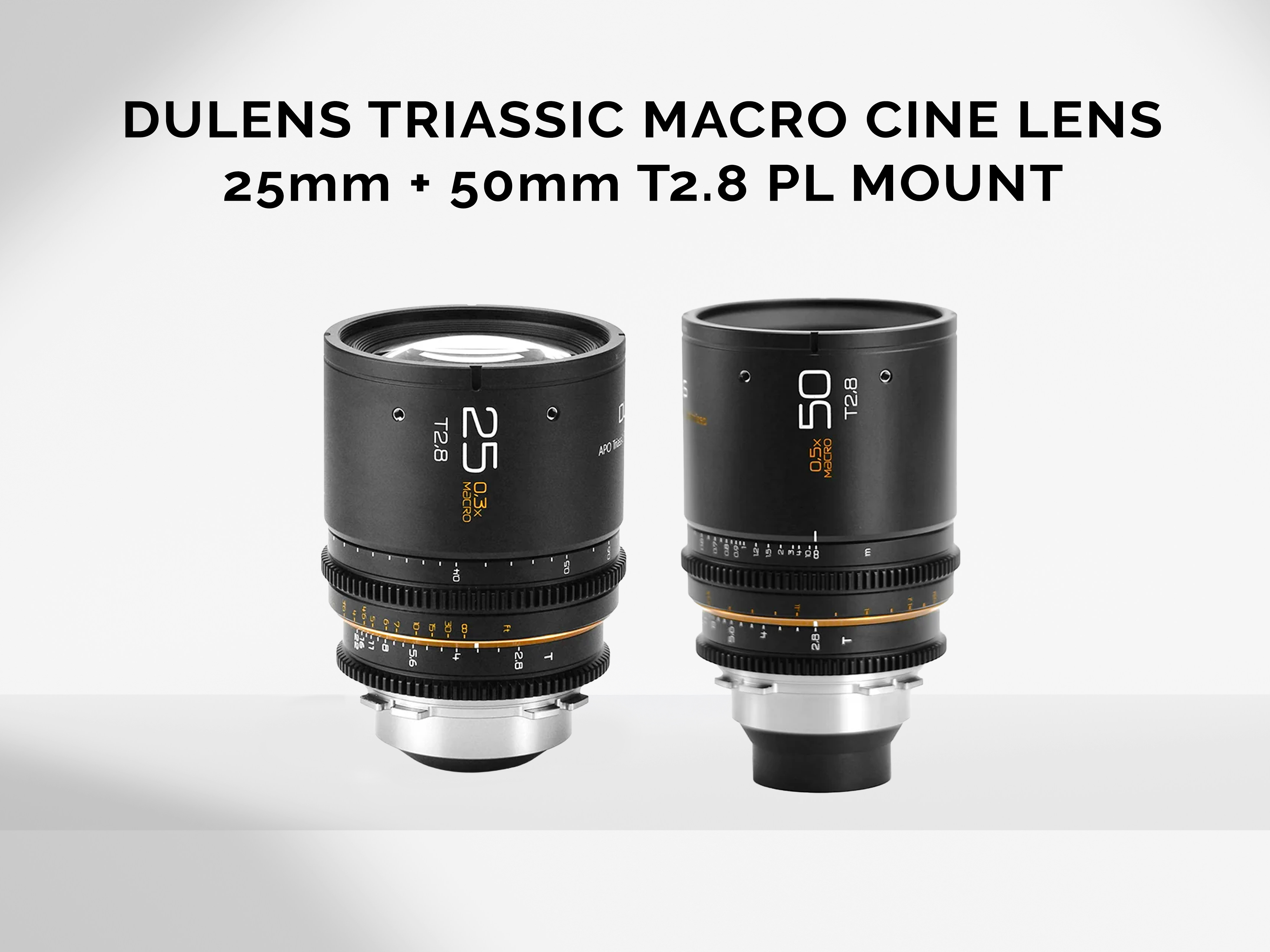Dulens triassic close focus macro prime cine lenses