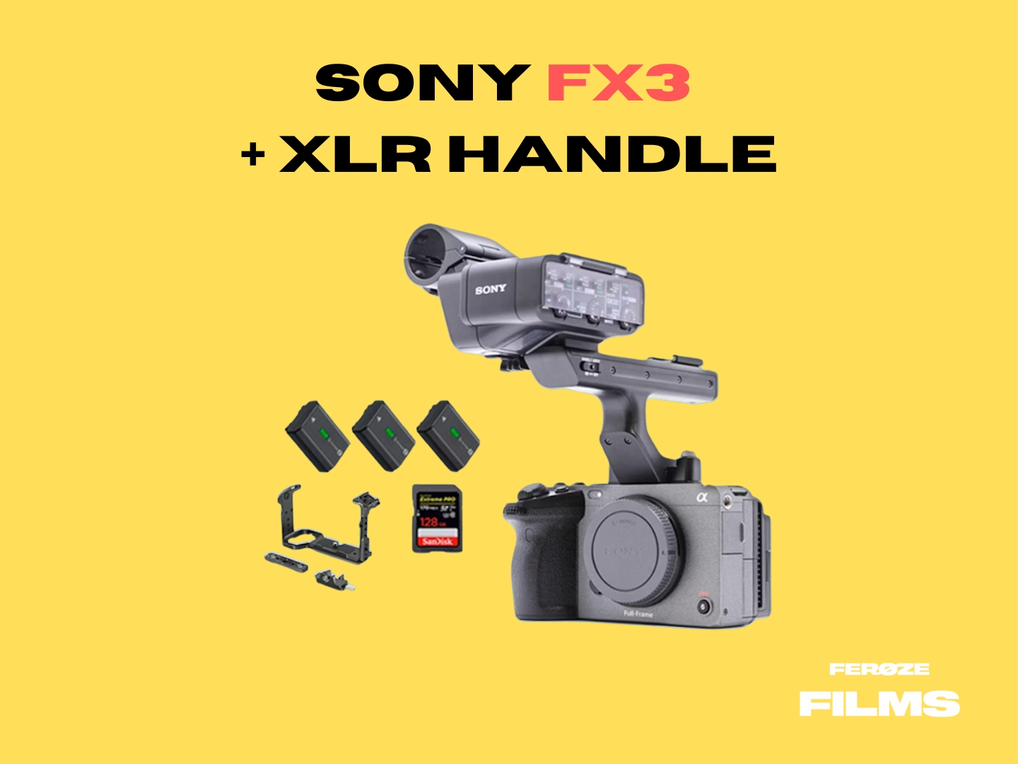 Sony fx3 cine camera + xlr top handle