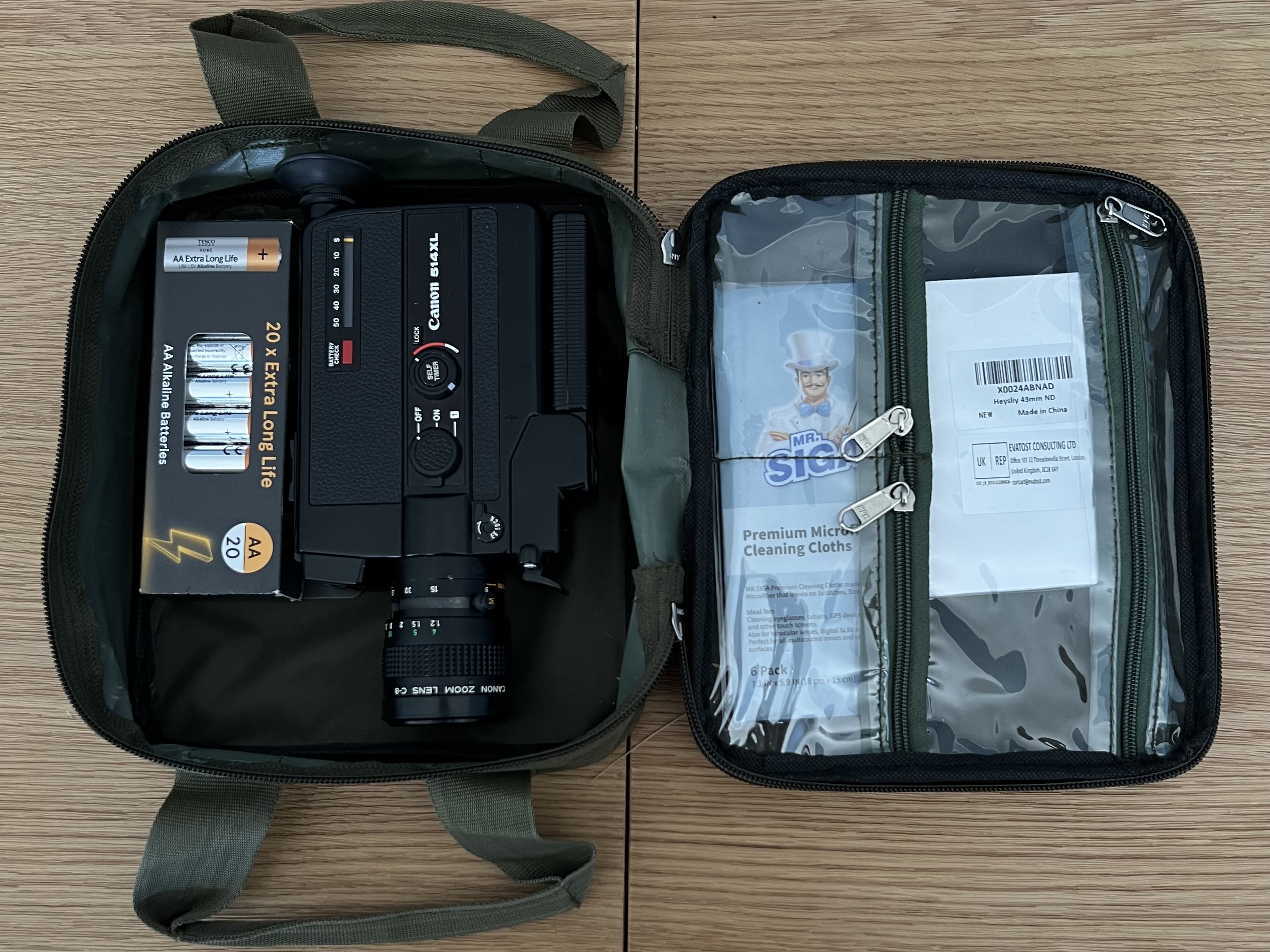 Canon 514xl super8 camera w/ kit