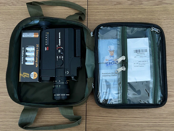 Canon 514xl super8 camera w/ kit