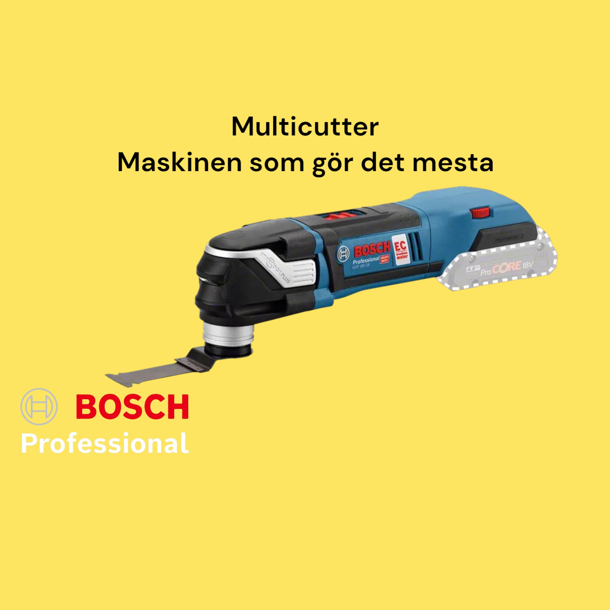 Multicutter 18v proffsmaskin multimaskin