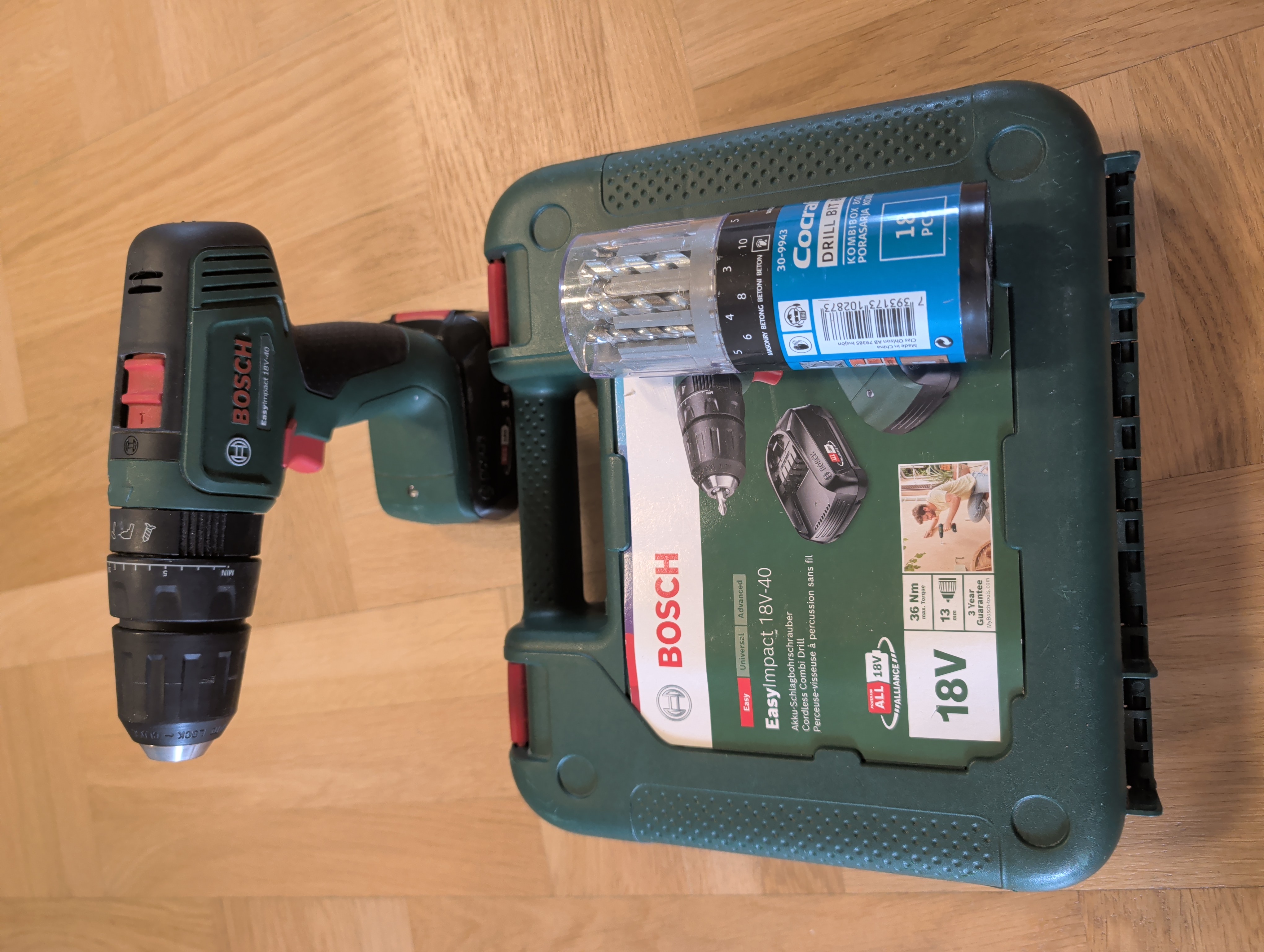 Bosch kombi-drill batteridrevet