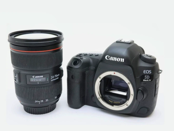 Canon eos 5d mark iv dslr with canon ef 24-70mm ii f/2.8l usm - full kit bundle