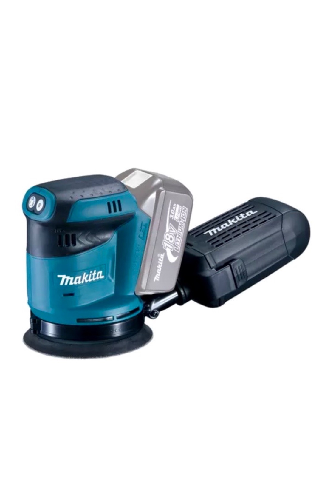 Makita slipemaskin på 18v batteri (til leie)