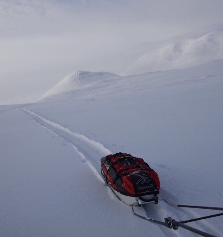 Fjellpulken x country 144 turåkningspulka