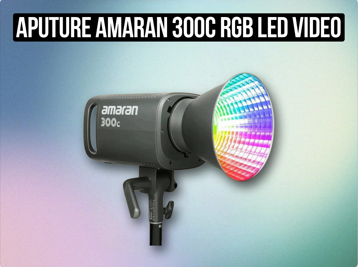 Aputure amaran 300c rgb led video light | 300c rgbww colour studio light + light stand + power supply (like “aputure 300d / 300c”)