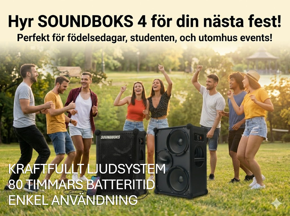 Hyr nya soundboks 4 - bärbar högtalare 