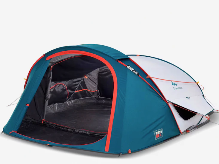 Camping tent - 2 seconds xl - 3-person - fresh & black