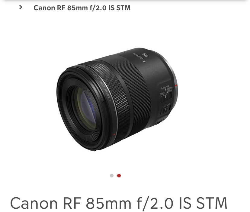 Canon 85 mm 