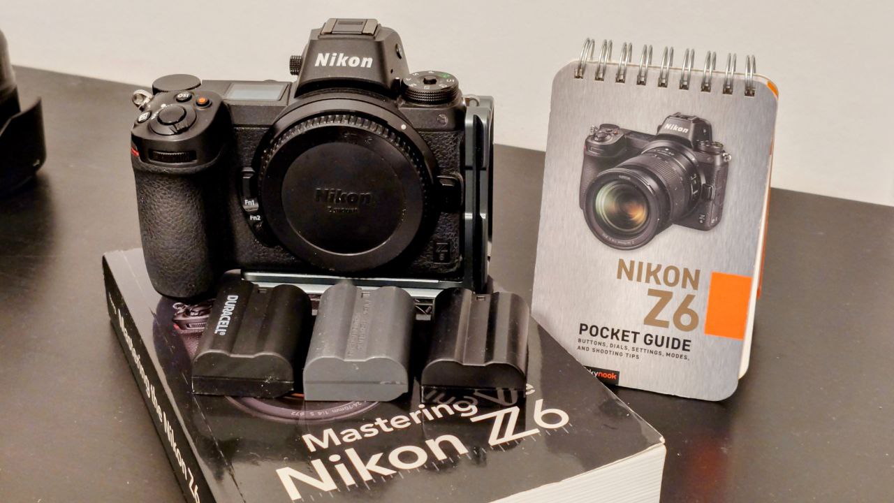 Nikon z6 body plus 128gb lexar cfexpress card and 3 legged thing arca-swiss tripod l mount