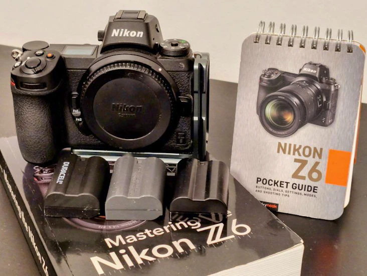 Nikon z6 body plus 128gb lexar cfexpress card and 3 legged thing arca-swiss tripod l mount