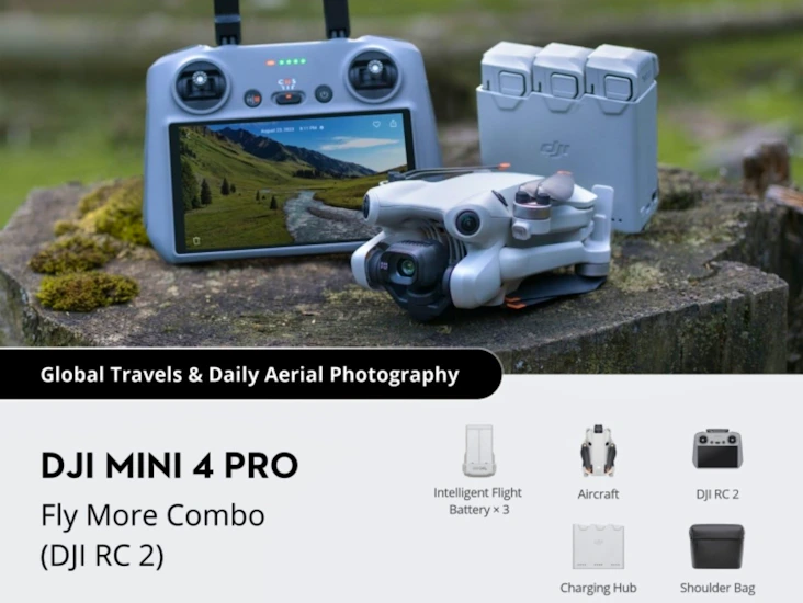Dji mini 4 pro drone fly more combo