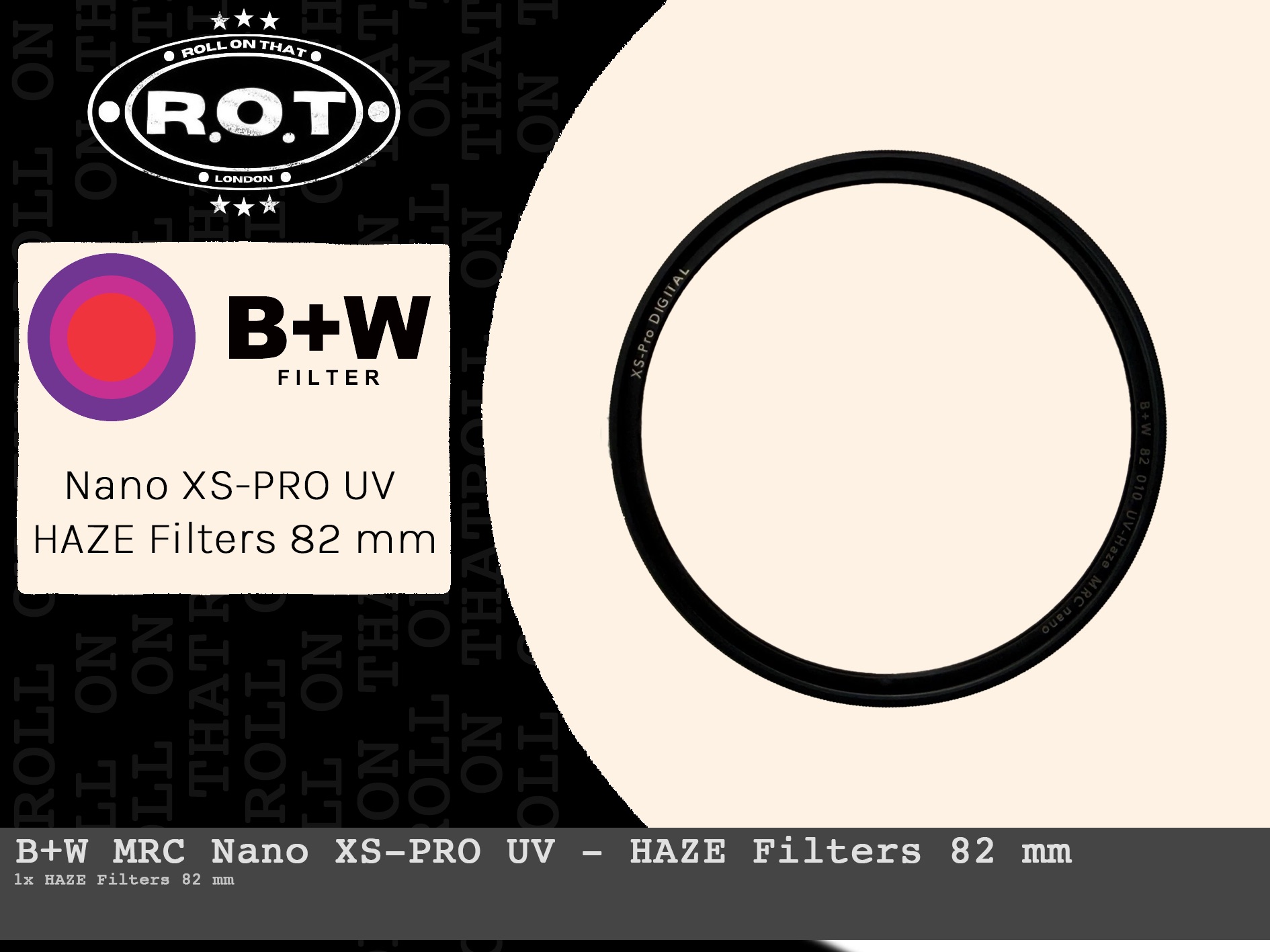 B+w mrc nano xs-pro uv - haze filters 82 mm
