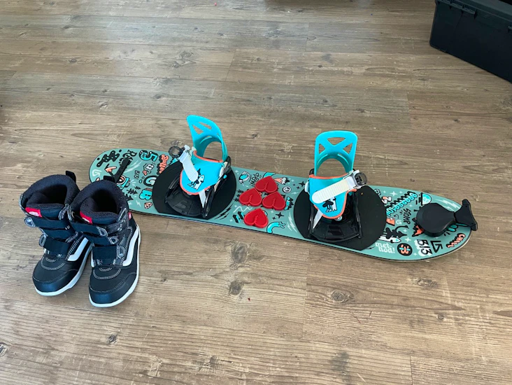 Snowboard för barn med boots