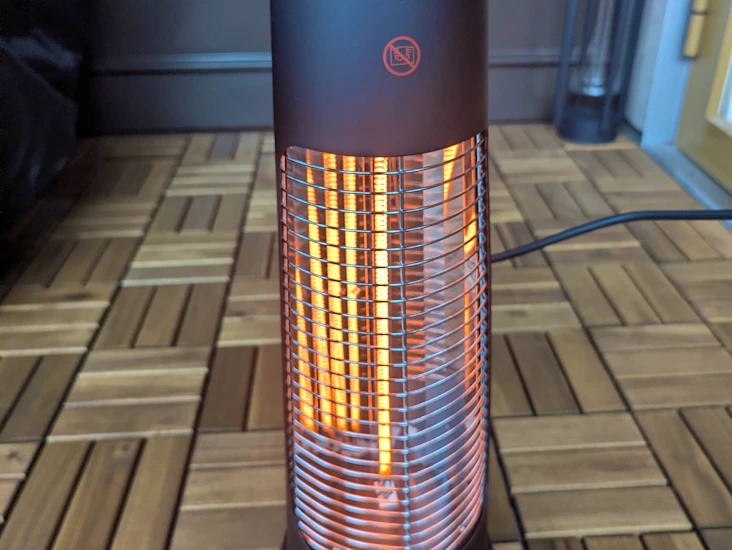 Roterande
infravärmare 600 w