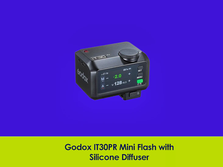Godox it30pro / it30 pro mini camera flash with diffuser