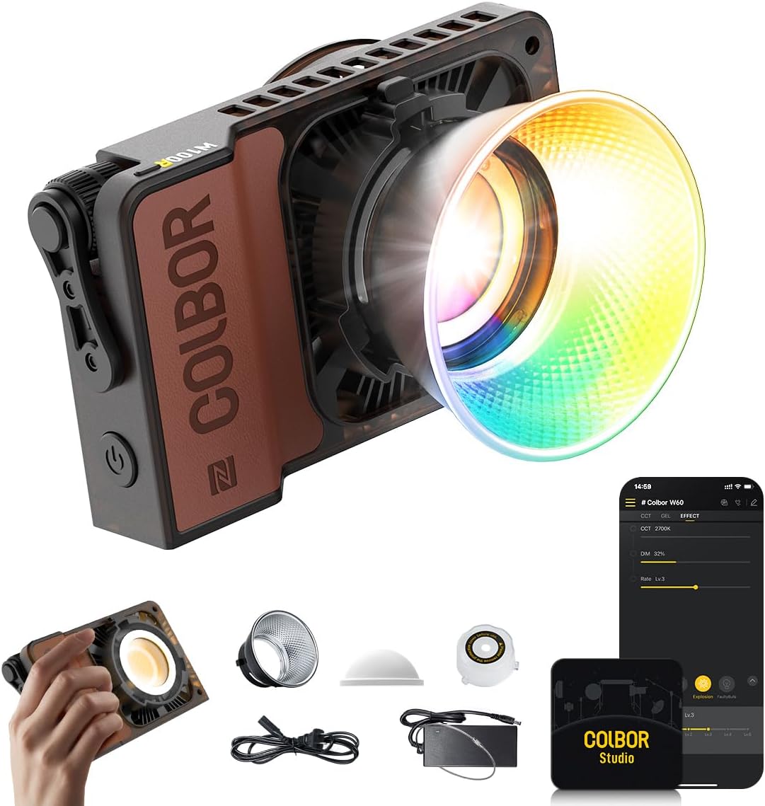 Colbor w100r rgb led light