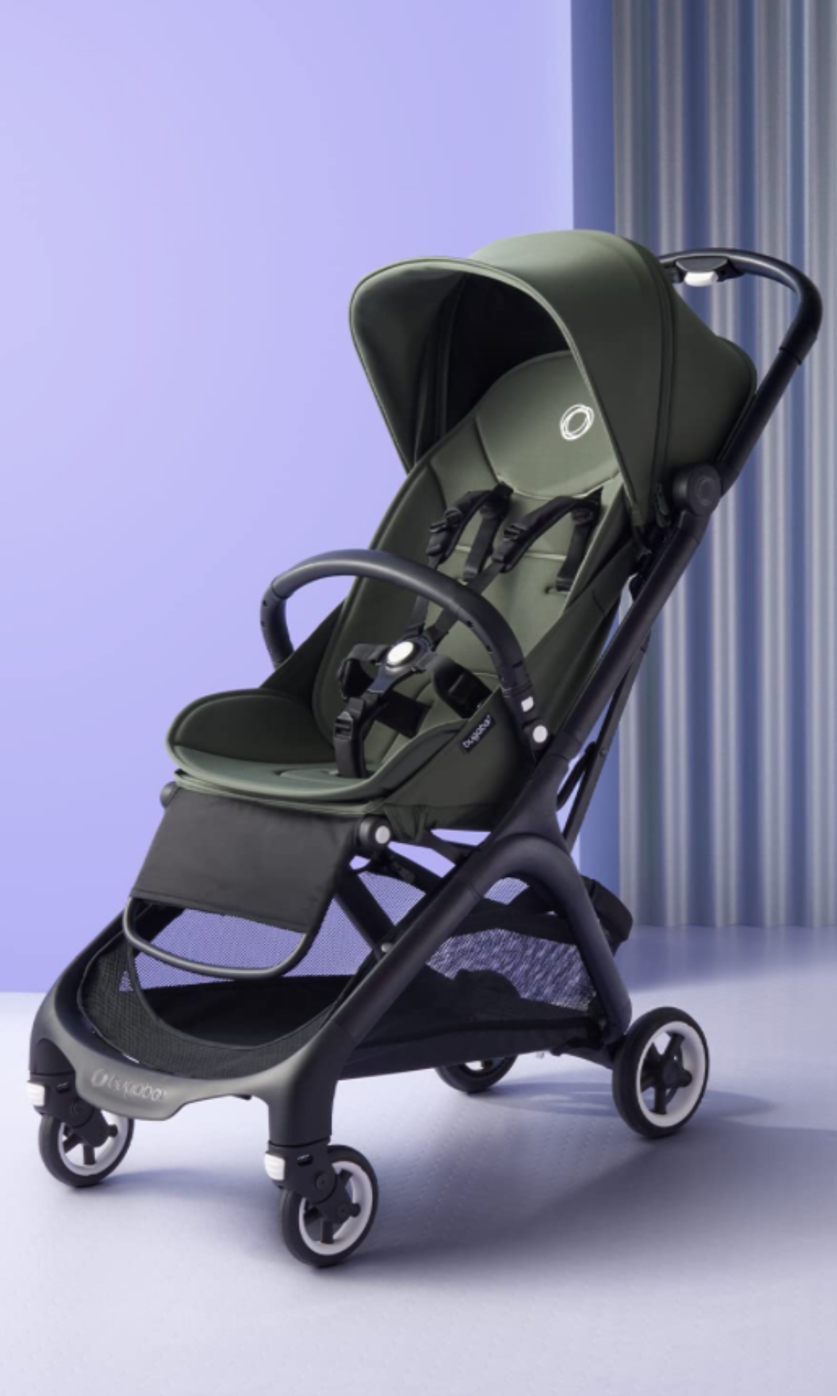 Bugaboo butterfly grön med säkerhetsbåge 