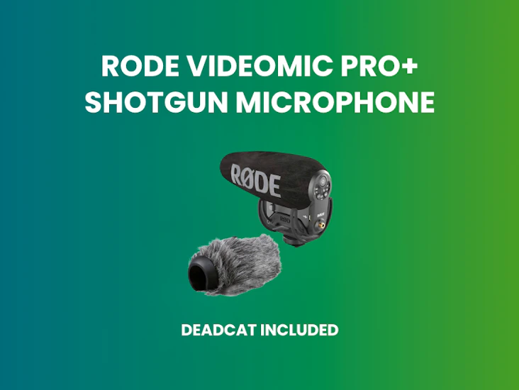 Rode videomic pro+ shotgun microphone
