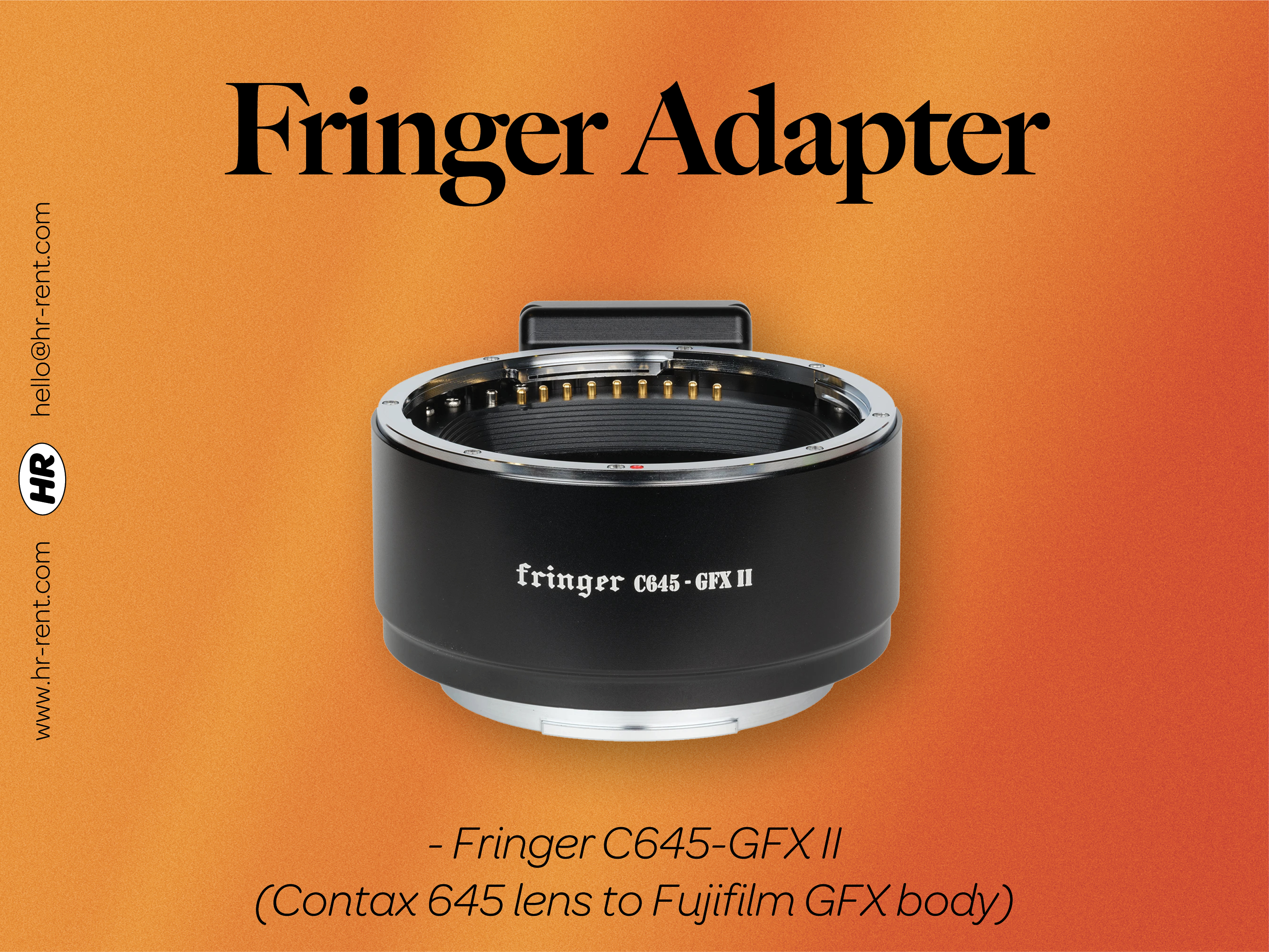  fringer c645-gfx ii adapter (contax 645 lens to fuji fujifilm gfx body)