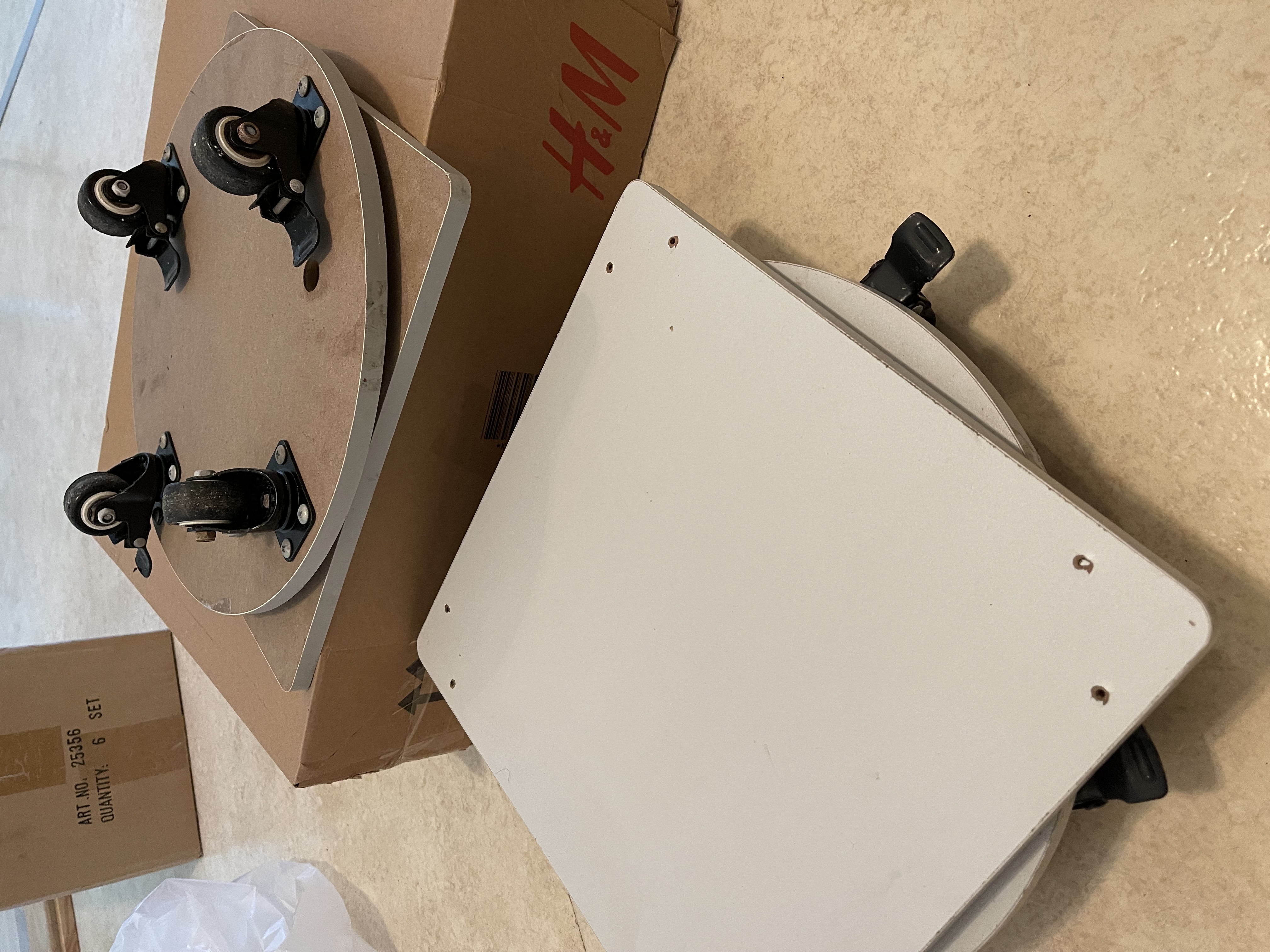 2 st flyttbräda/ flyttvagn