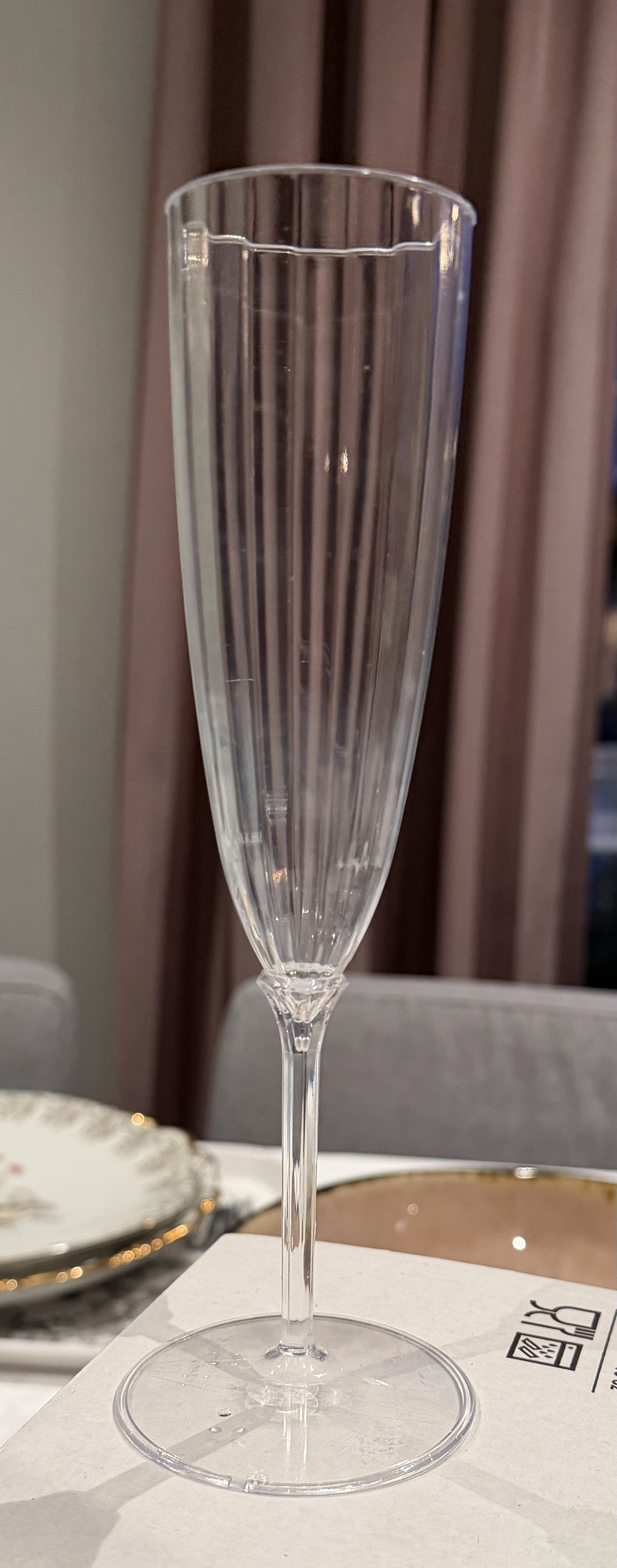 Champagneglas i plast