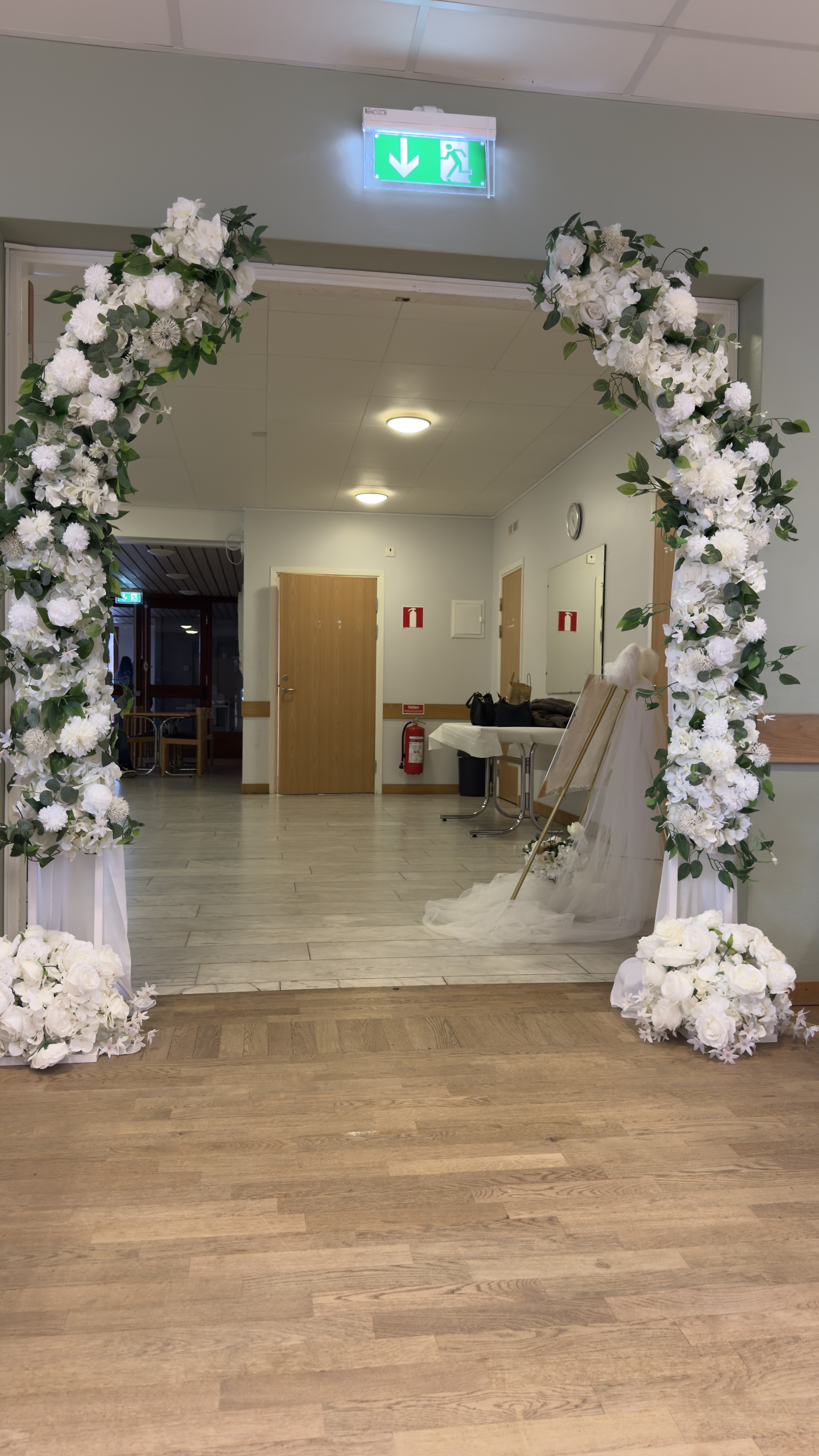 Bröllops entré decor