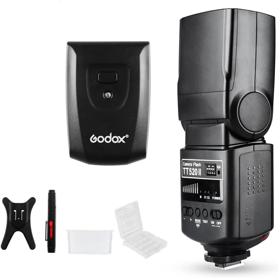 Godox tt520ii camera flash universal on-camera flash electronic speedlite wireless transmission for canon nikon panasonic olympus pentax dslr camera