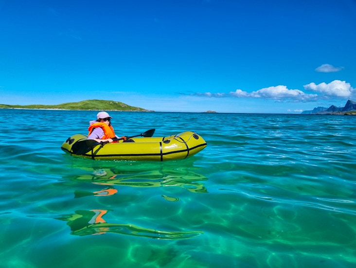 Huippukevyt packraft anfibio alpha xc + mela ja liivit