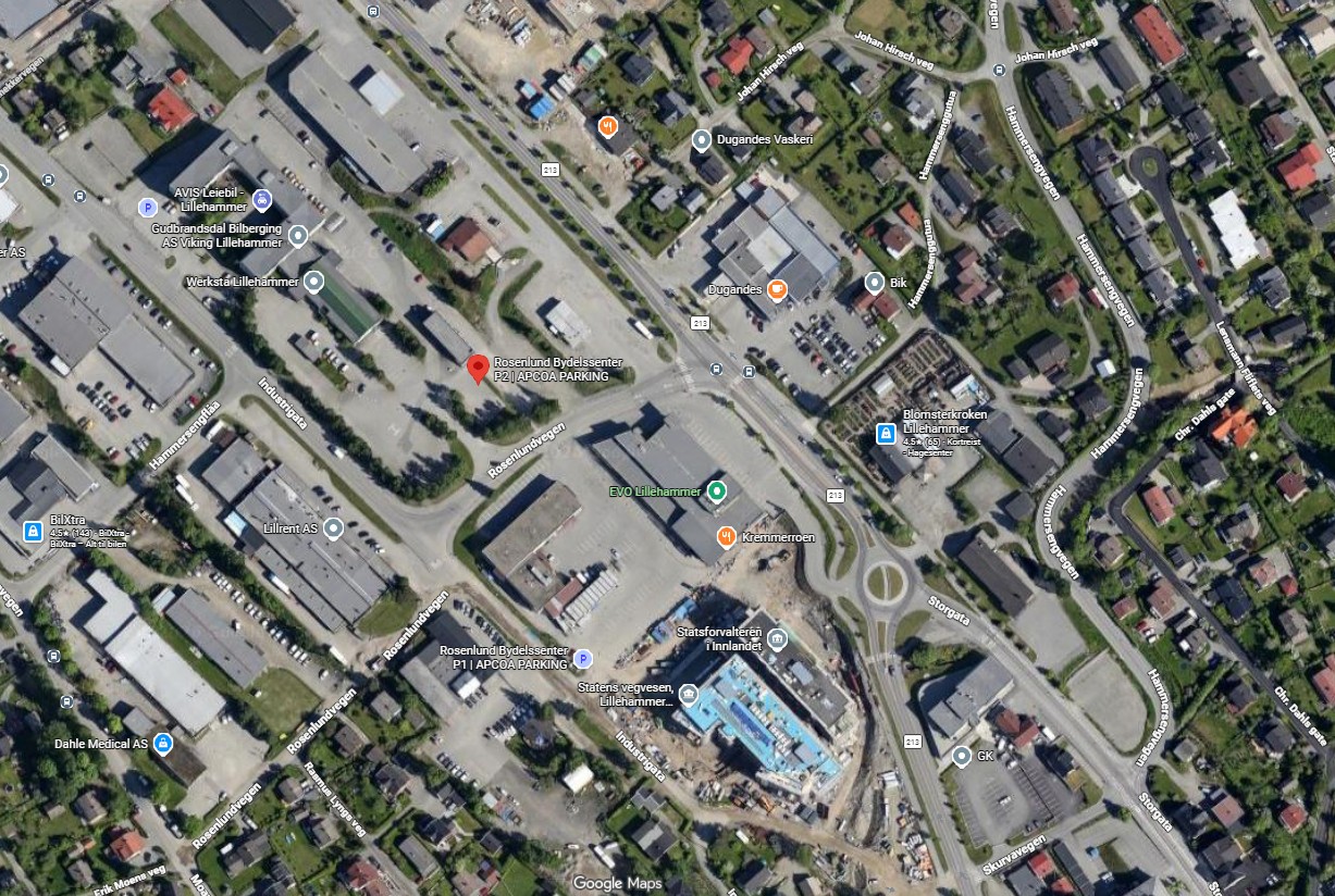 Ønskes leid parkering nær rosenlund senter lillehammer