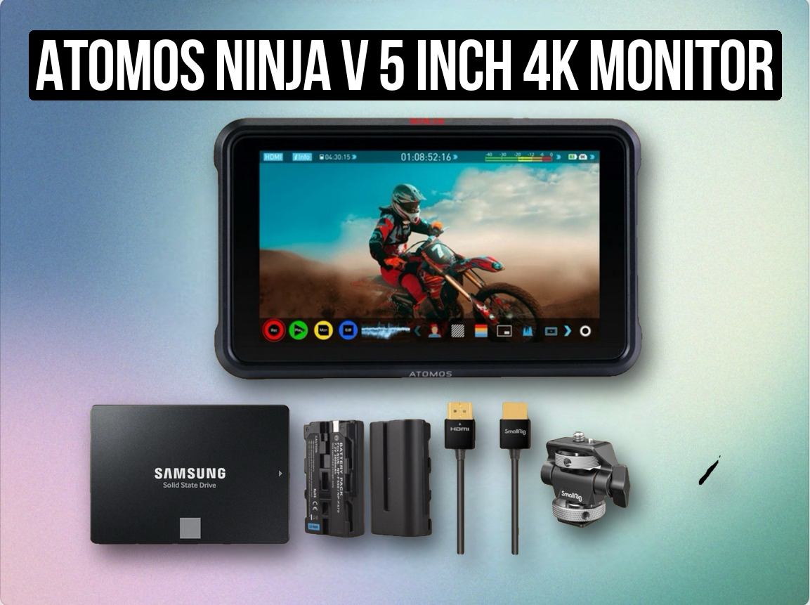 Atomos ninja v 5 inch 4k monitor + 1 tb ssd
