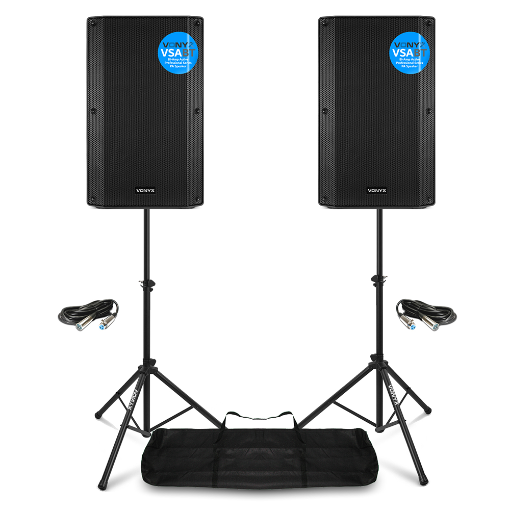 Active 1600w speakers bluetooth enabled