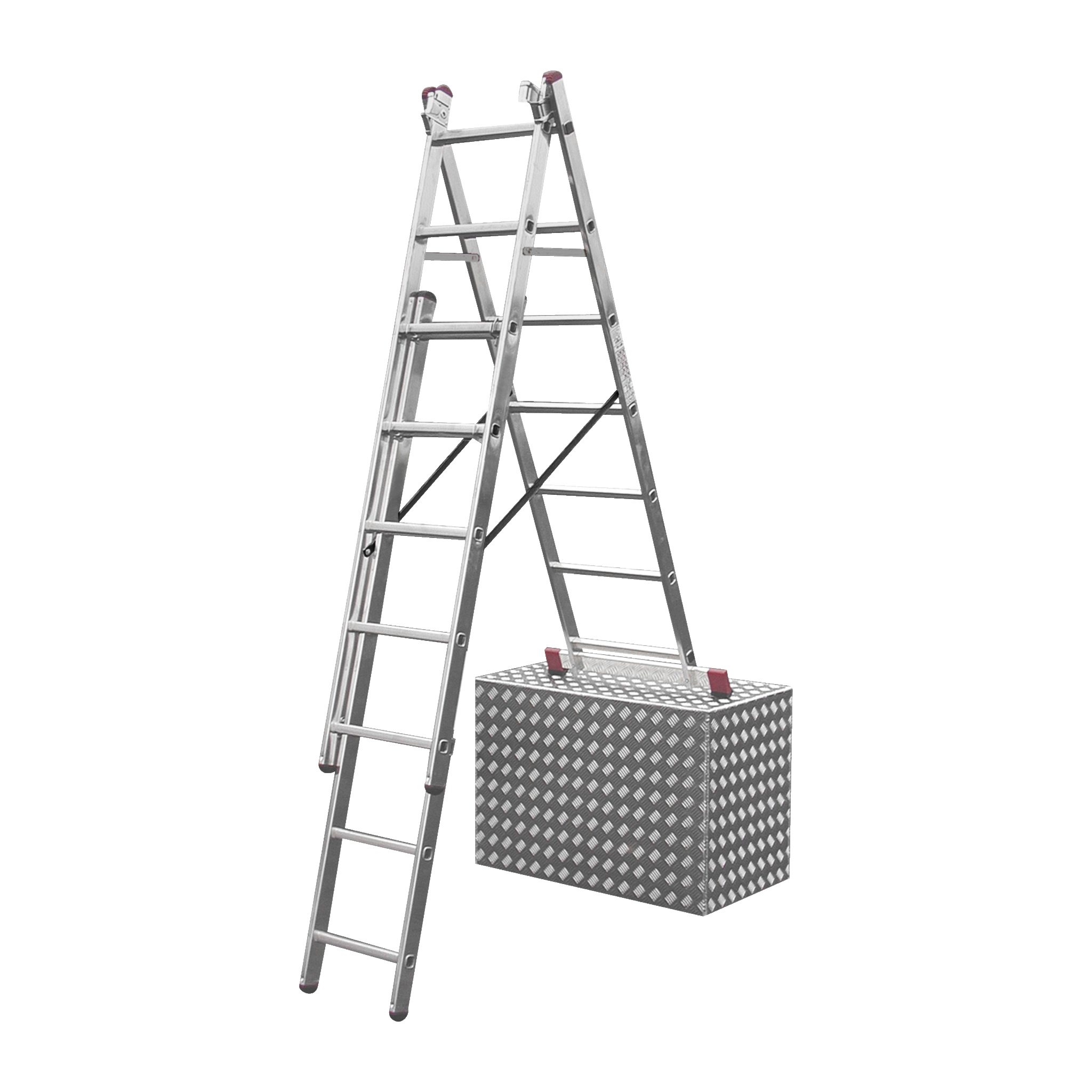 Tredelt kombinasjonsstige, 4,2 meter