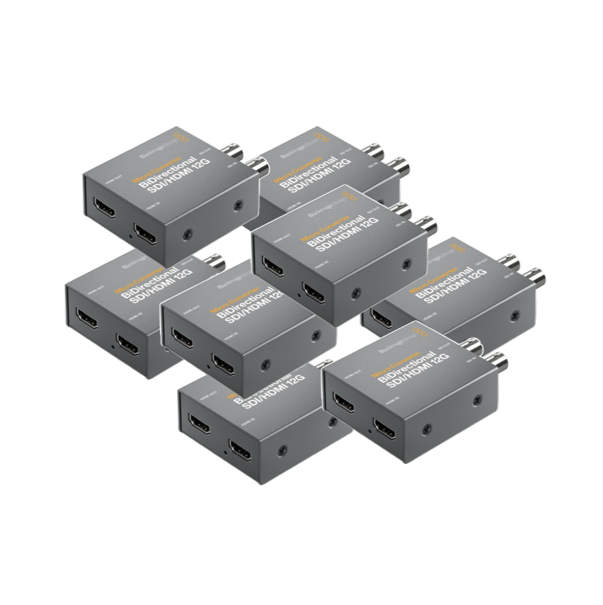 8x blackmagic micro converter bidirectional sdi hdmi 12g with psu