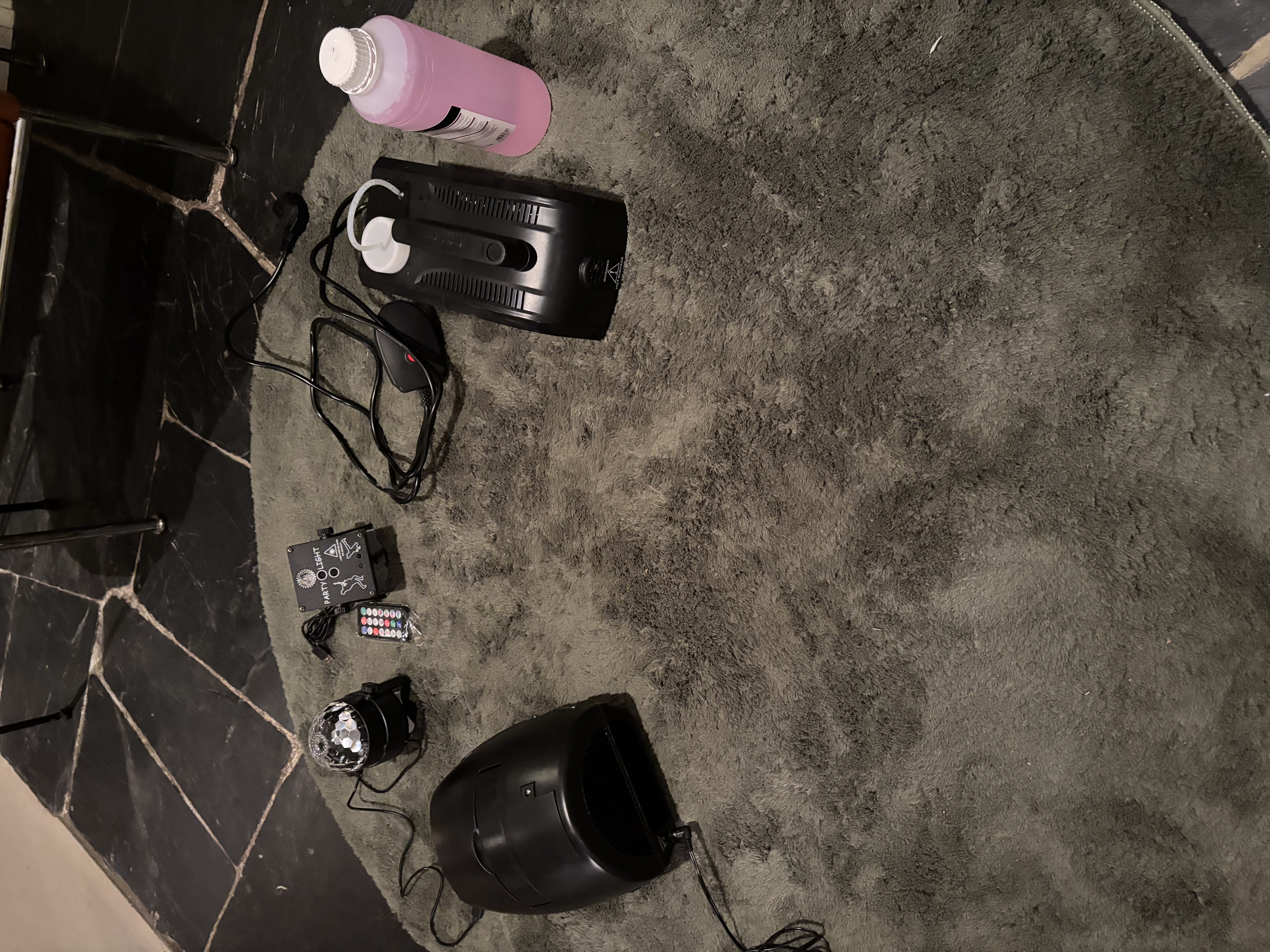 Barnkalas, barndisko, rökmaskin, laser