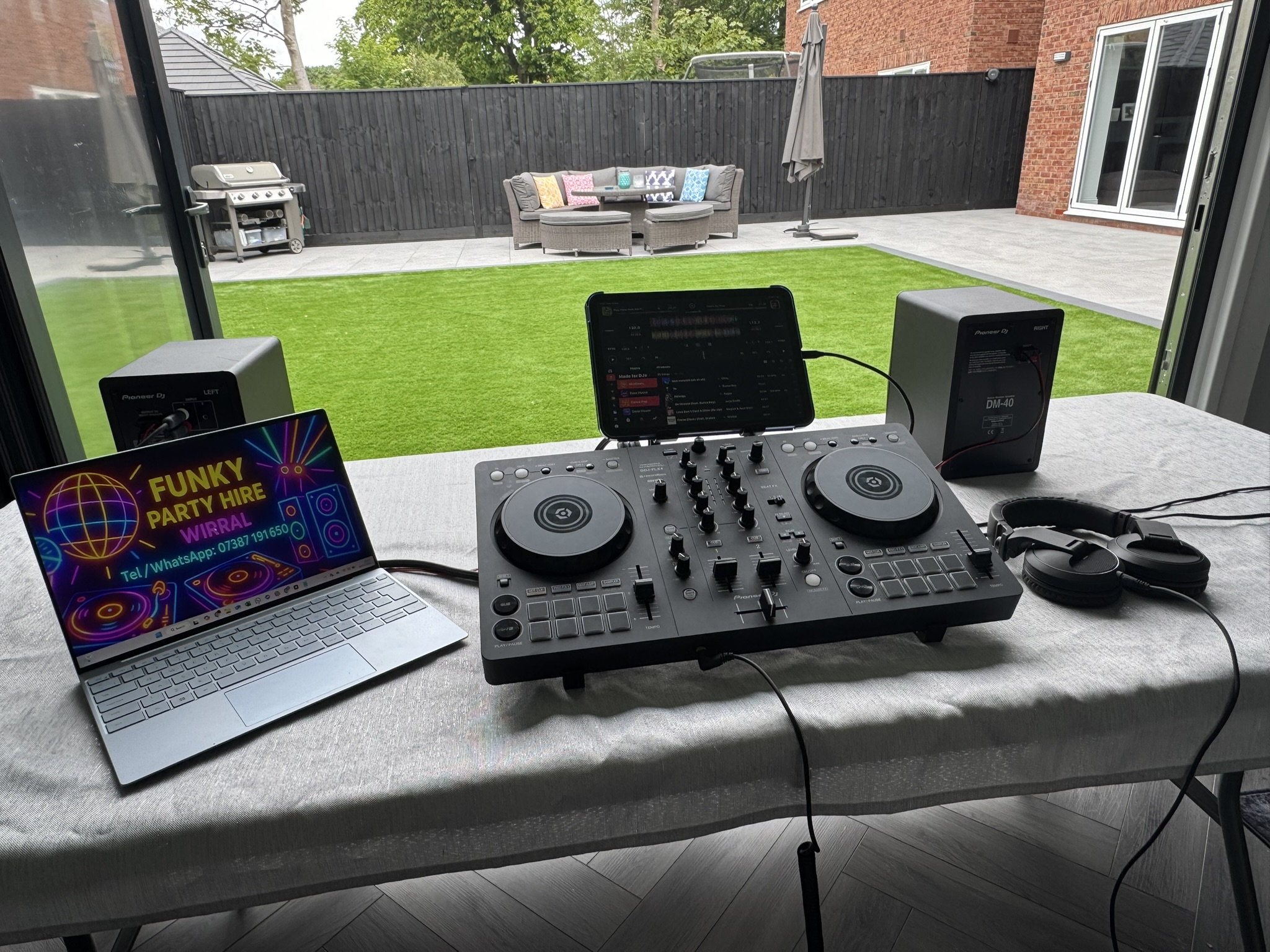 Sound sphere dj equipment package (up to 20 people)