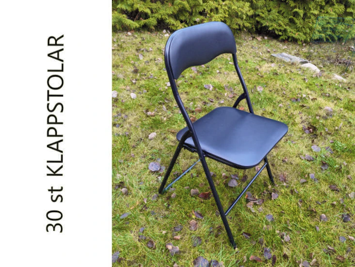 Bekväma hopfällbara stolar och bord